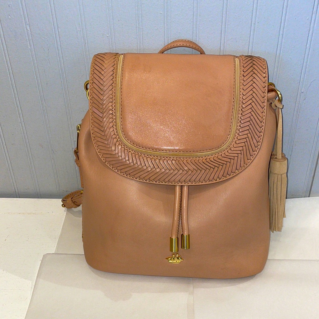 Brahmin Josie Khaki Knoxville Backpack, Excellent Condition, Dust Bag Included